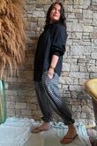 Larc Poet Blouse Black
